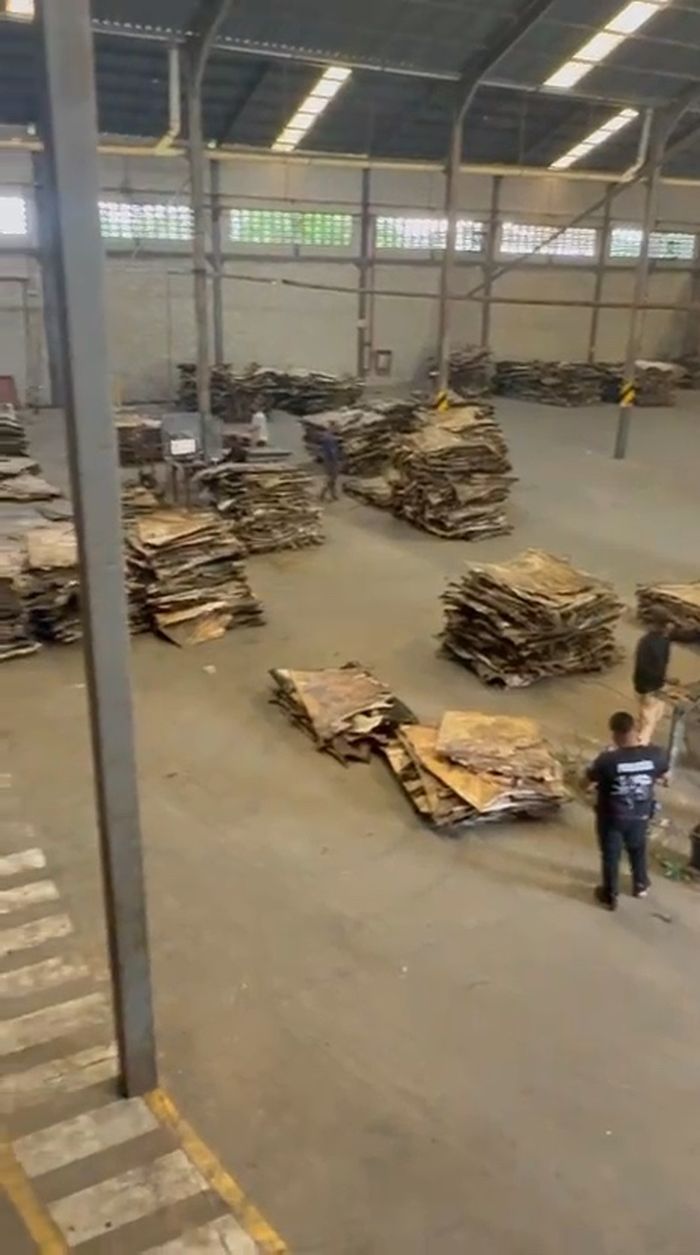 Hides sorted and graded by hand on our own warehouse floor.
